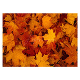 Aperturee - Aperturee Fallen Maple Leaves Autumn Photo Rubber Floor Mat